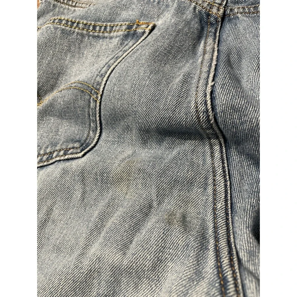 Vintage Levi's 505 Regular Fit Distressed Faded‎ Blue Denim Jeans 36W x 30L *